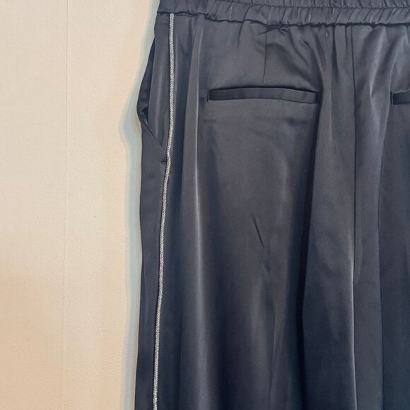 NWT Rachel Zoe Satin Mid- Rise Wide Leg Pants Sz 6 - Picture 3 of 5